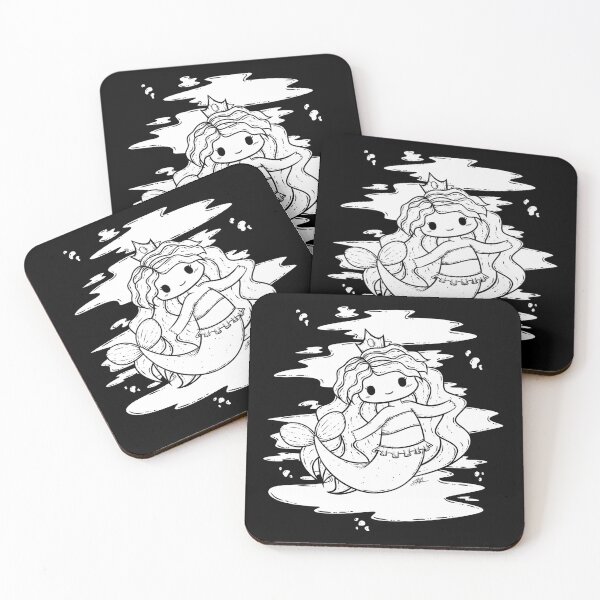 Item preview, Cute Mermaid Illustration designed and sold by ZaryaKiqo.