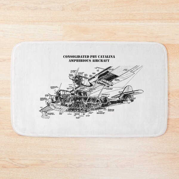 Item preview, Consolidated PBY Catalina Amphibious Airplane - Cutaway Drawing designed and sold by BERGULATOR.