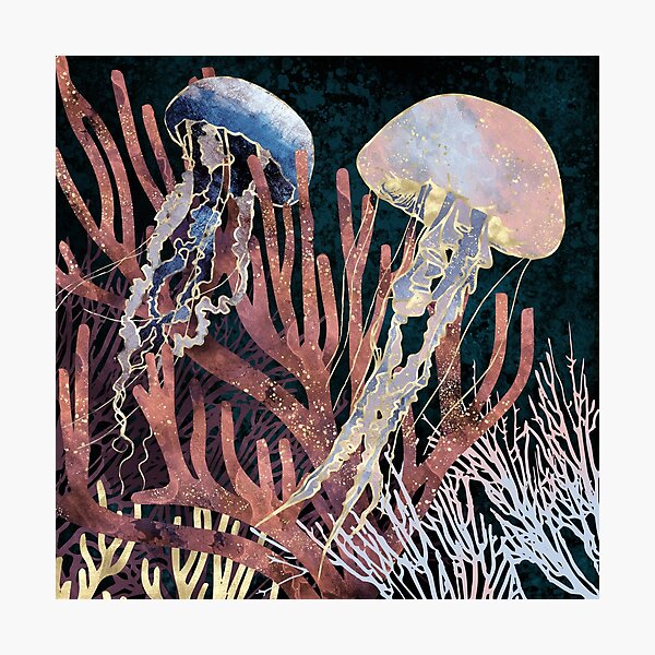 Metallic Coral Photographic Print