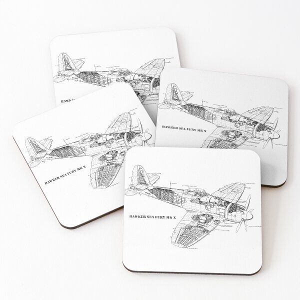 Item preview, Hawker Sea Fury Airplane - Cutaway Drawing designed and sold by BERGULATOR.