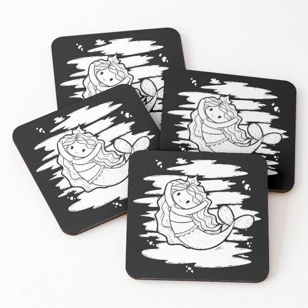 Item preview, Cute Mermaid Illustration designed and sold by ZaryaKiqo.