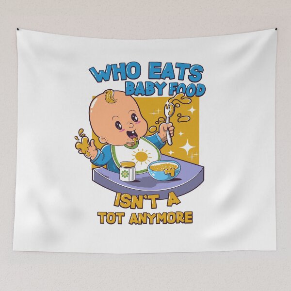 Item preview, Who eats baby food is not a dead anymore designed and sold by HustleChicken.