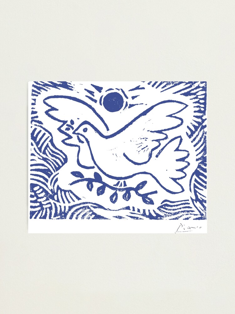 blau PEACE Friedenstaube Baby-T-Shirt