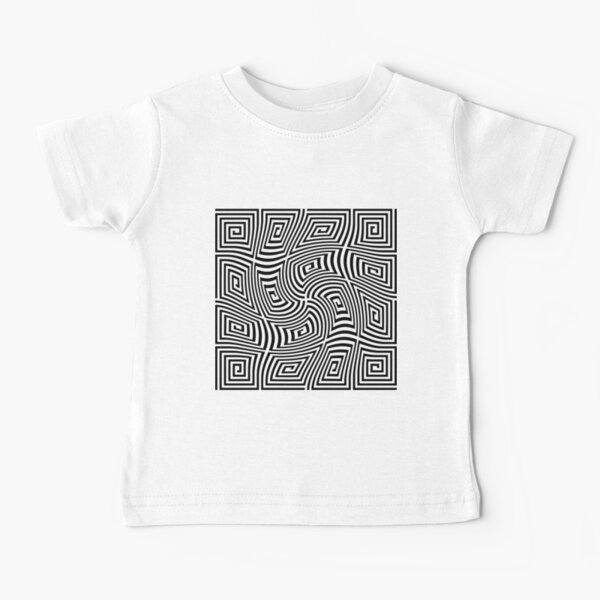 #Optical #illusions, #Visual illusion, Optical #Art Baby T-Shirt