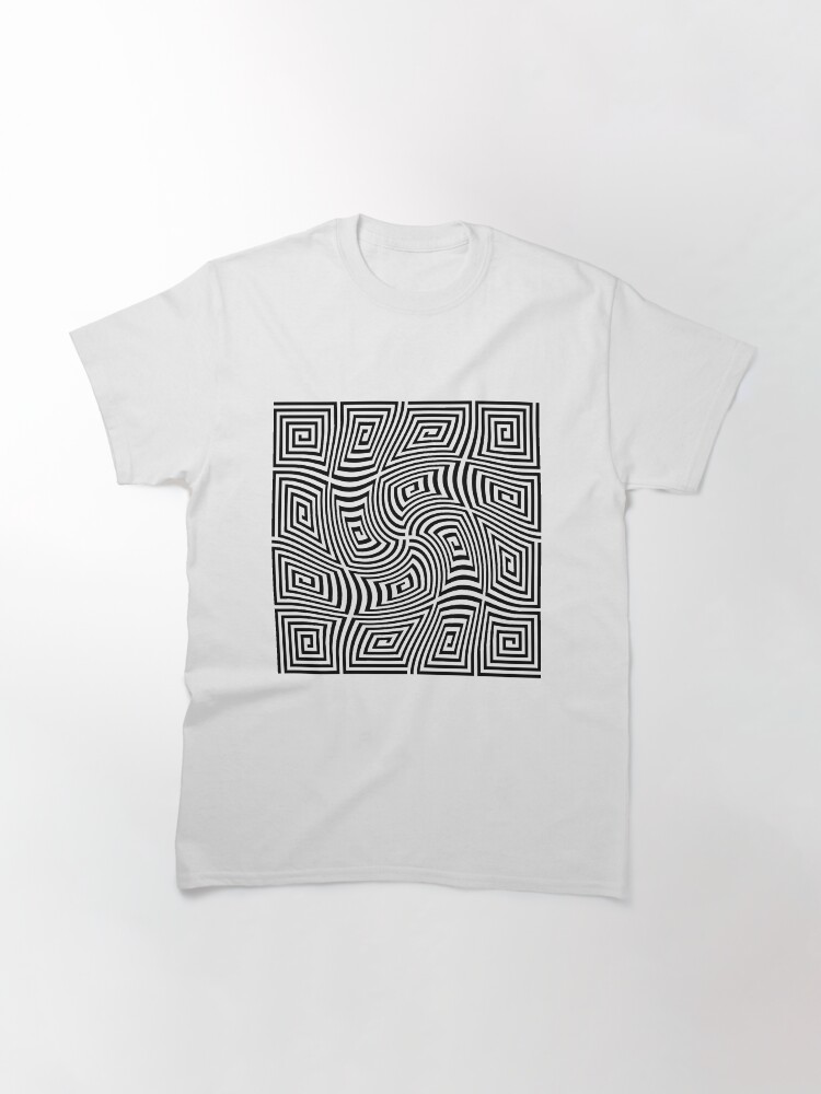 Alternate view of #Optical #illusions, #Visual illusion, Optical #Art Classic T-Shirt