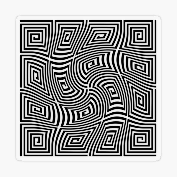 #Optical #illusions, #Visual illusion, Optical #Art Transparent Sticker