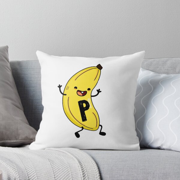 Item preview, Alphabet Letter P Cute Groovy Banana designed and sold by kidsmonogram.