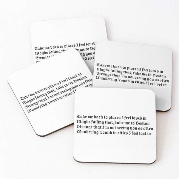 Item preview, Dermot Kennedy - Boston (lyrics) designed and sold by charlie-mln.