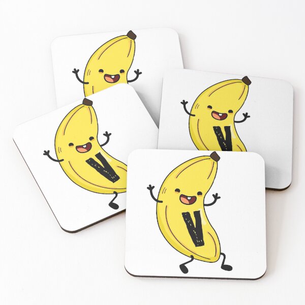Artikelvorschau, Alphabet-Buchstabe V Nette starke Banane entworfen und verkauft von kidsmonogram.