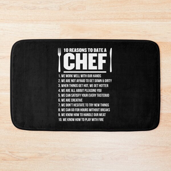 Item preview, 10 Reasons to Date a Chef! designed and sold by ThatMerchStore.