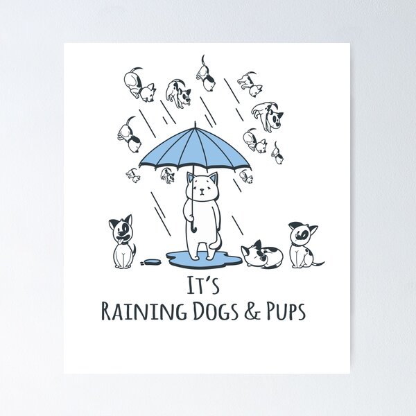 Item preview, Its Raining Dogs and Pups designed and sold by Alema Art.