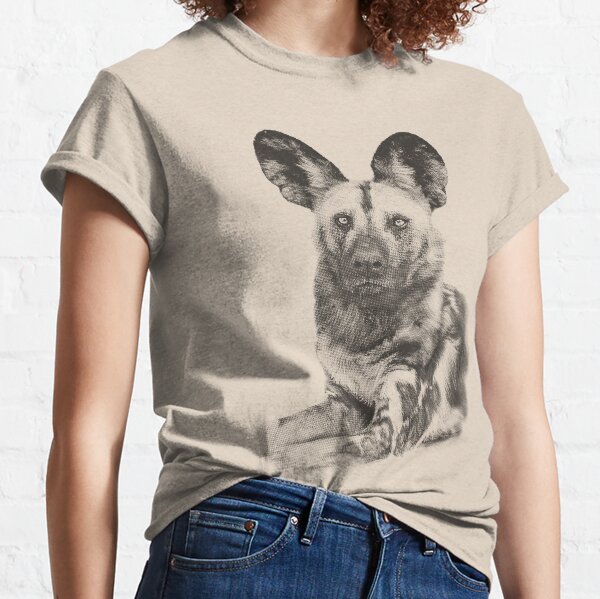 Wild Dog Making Eye Contact Classic T-Shirt