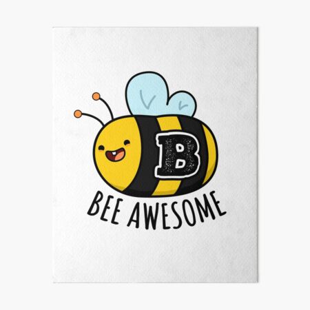 alphabet letter p bee awesome art board print by kidsmonogram redbubble