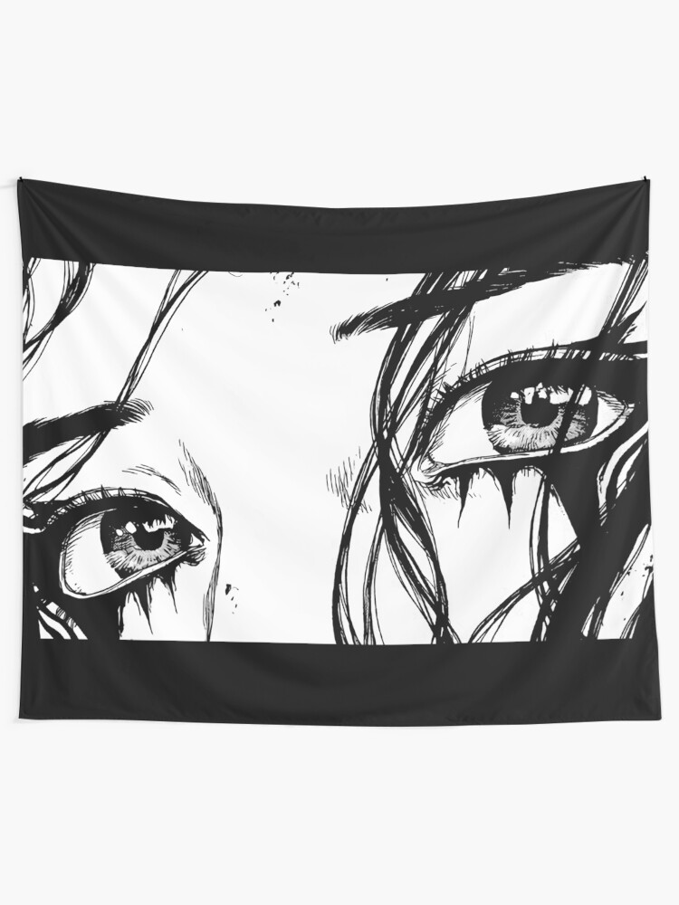 Alternate view of Manga eyes Tapestry