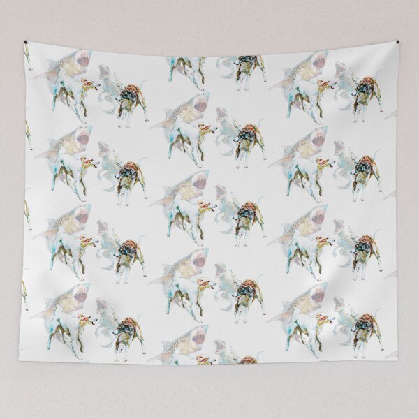 Item preview, Landshark vs Velociraptor  designed and sold by SigilSilk.