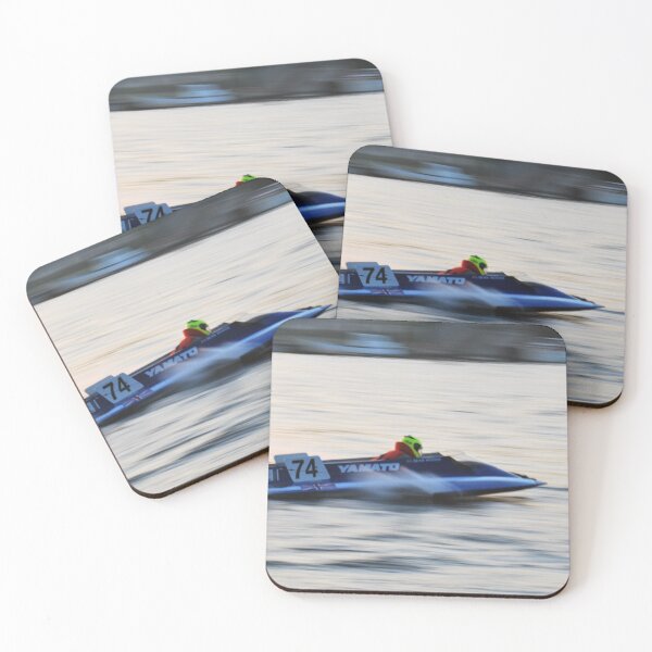 Item preview, Powerboat Racing at Oulton Broad - OSY400 - Sean Woods designed and sold by jamesknightsart.