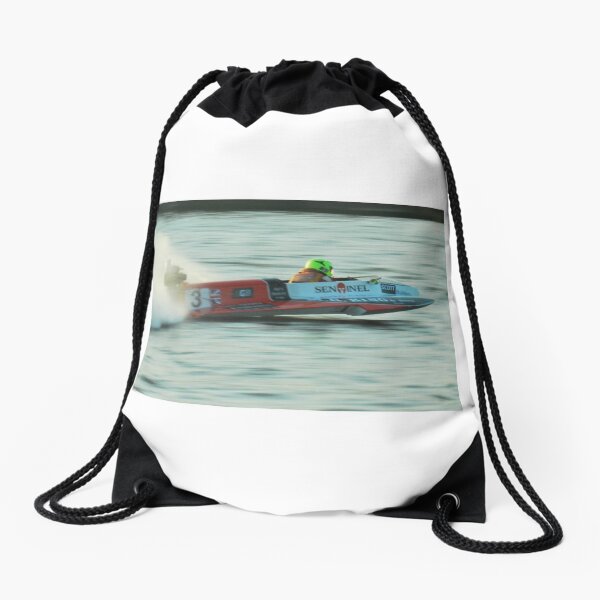 Powerboat Racing at Oulton Broad - OSY400 - Scott Goodings Drawstring Bag