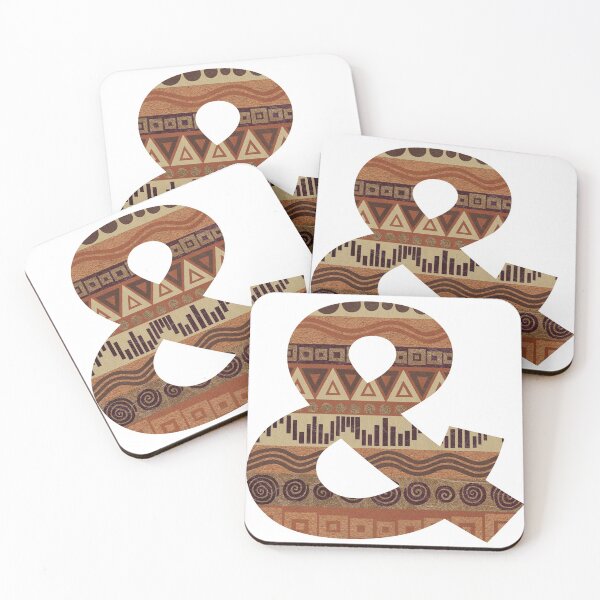 Item preview, Letter & Ampersand Leather Look Pattern Tribal Ethnic Monogram Initial designed and sold by theartofvikki.