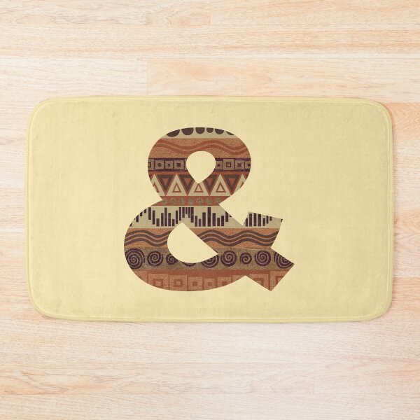 Item preview, Letter & Ampersand Leather Look Pattern Tribal Ethnic Monogram Initial designed and sold by theartofvikki.