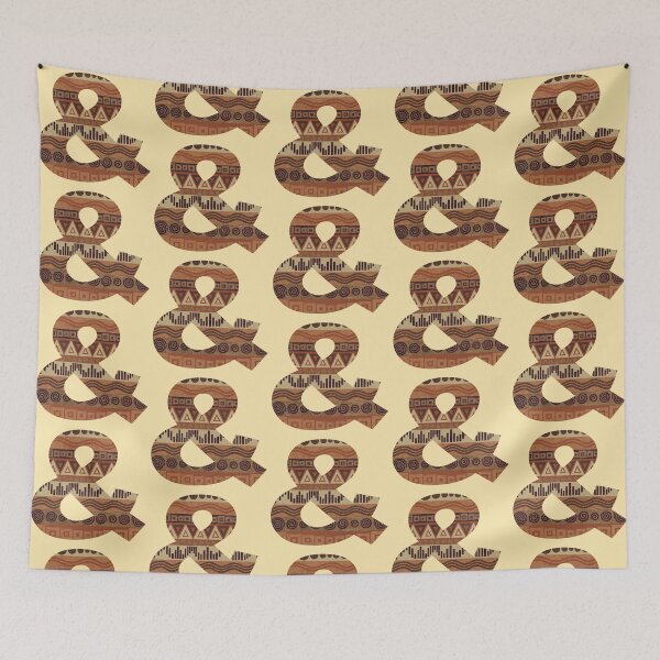 Item preview, Letter & Ampersand Leather Look Pattern Tribal Ethnic Monogram Initial designed and sold by theartofvikki.