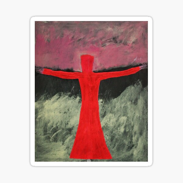 Scarecrow original painting Sticker