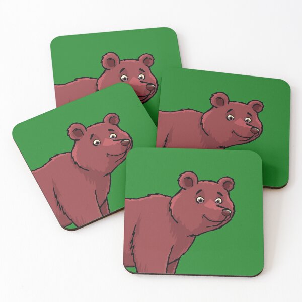 Item preview, brown bear with friendly smile designed and sold by duxpavlic.