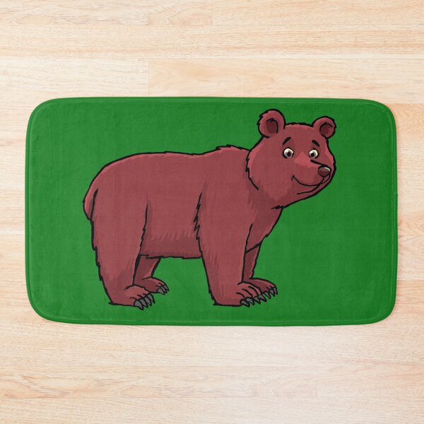 Item preview, brown bear with friendly smile designed and sold by duxpavlic.