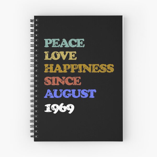 Item preview, Vintage Peace Love Happiness Tees | Woodstock 50th Anniversary Tees | 50th Birthday Tees designed and sold by greenshoot.