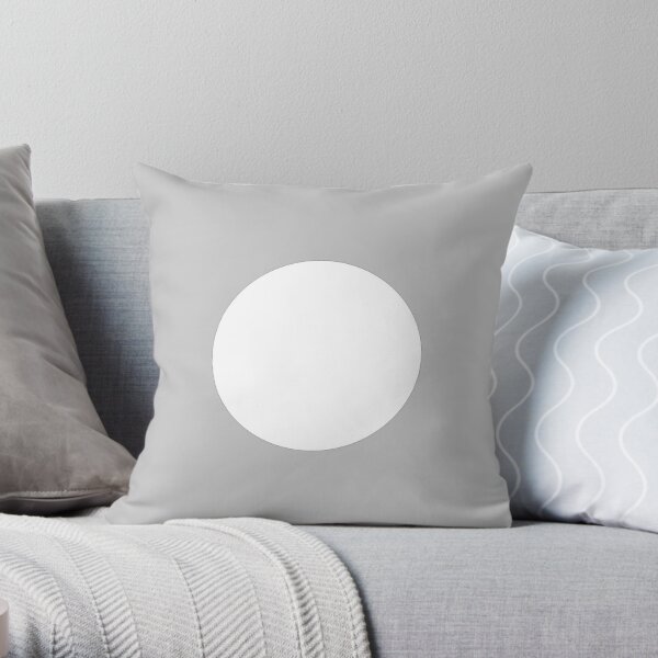 Circle, 2D Shape Throw Pillow