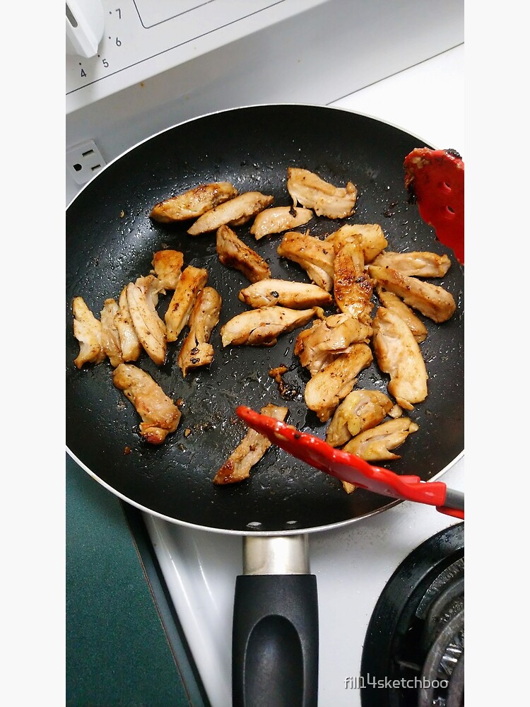 "marinated kalbi chicken " Canvas Print for Sale by fill14sketchboo