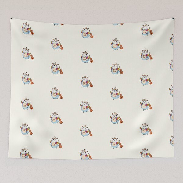 Item preview, Cute Owl Playing Violin and Dancing to Music  designed and sold by Kate Hyunsu Cho.