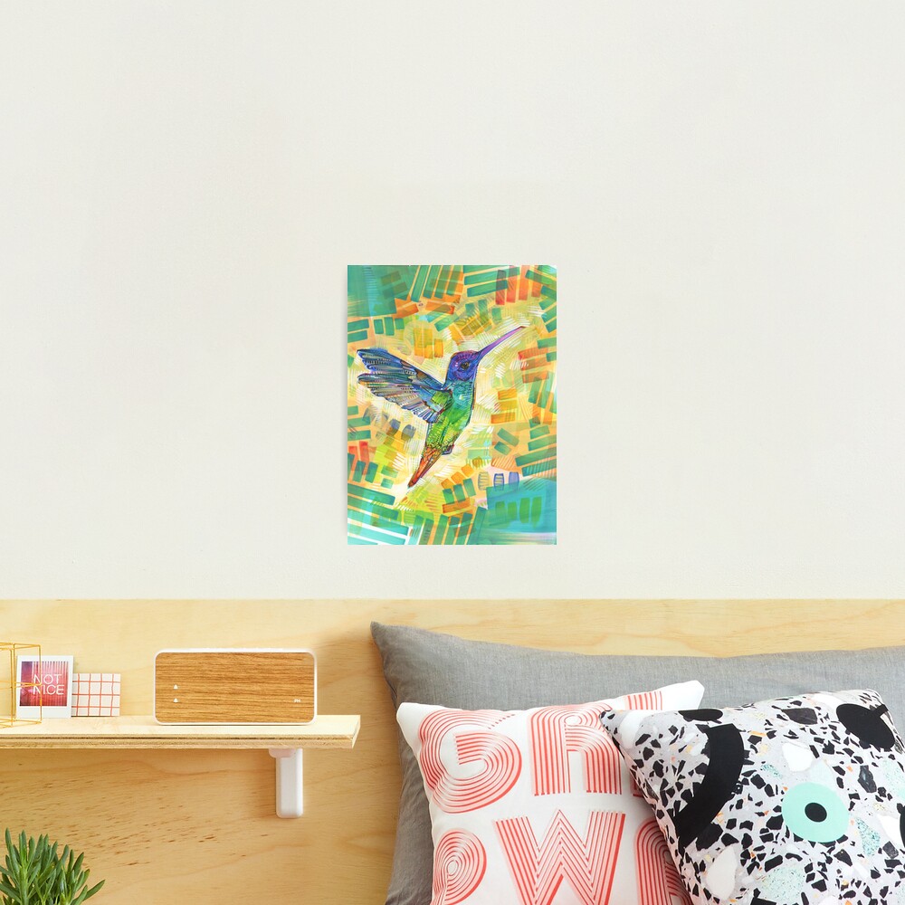 Golden-tailed Sapphire Hummingbird Painting - 2016 Photographic Print