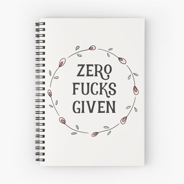 Item preview, Zero Fucks Given Floral Embroidery Hoop designed and sold by critterandposie.