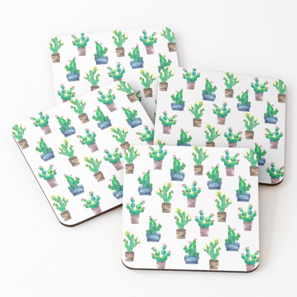Item preview, Watercolor Cactus Pattern designed and sold by Sebastian Grafmann.