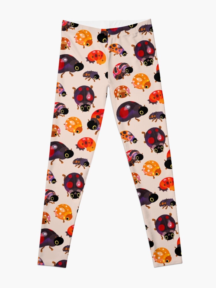 Thumbnail 3 of 5, Leggings, Lady beetles designed and sold by pikaole.