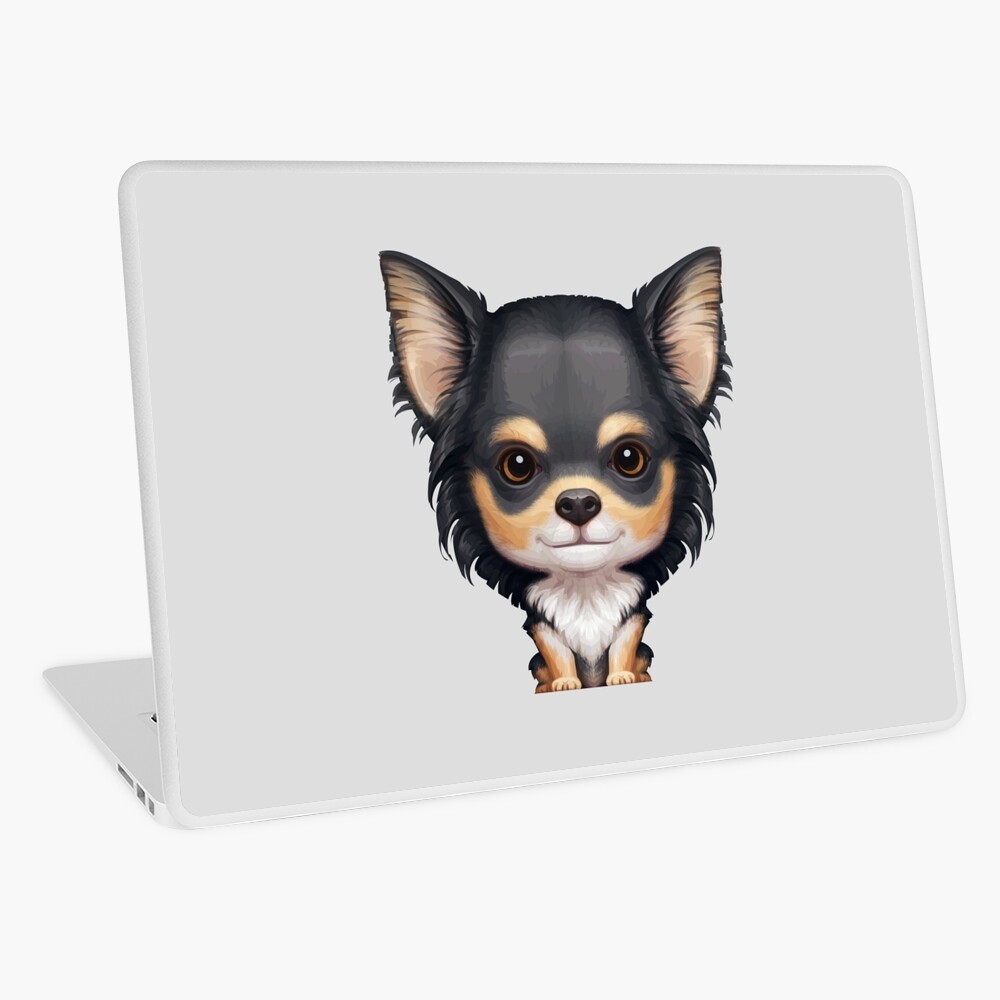 Black Tan Long Haired Chihuahua Ipad Case Skin By Anmlz Redbubble