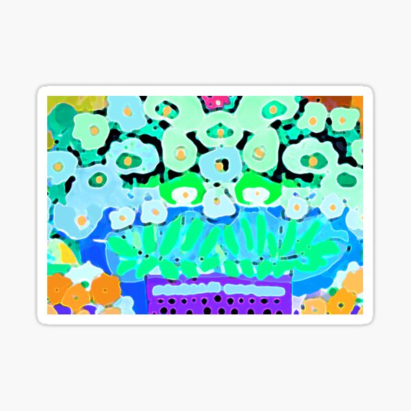 BLUE FLOWERS Sticker