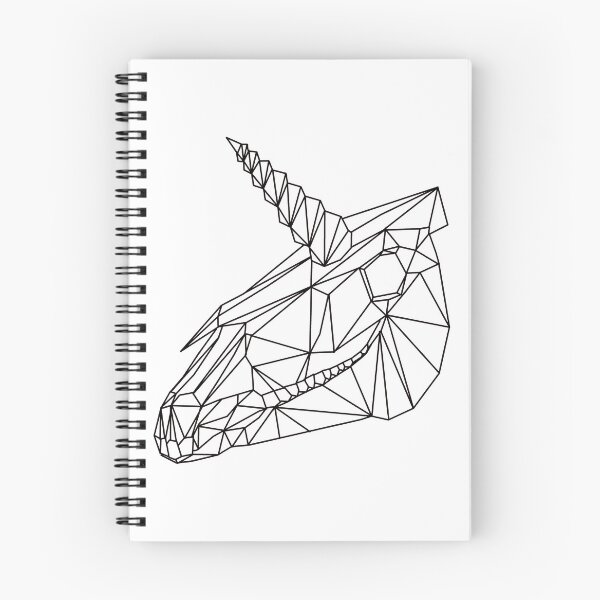 Item preview, Geometric Unicorn Skull BLACK designed and sold by VolatileMatter.