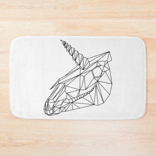 Item preview, Geometric Unicorn Skull BLACK designed and sold by VolatileMatter.