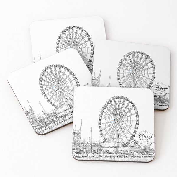 Item preview, Chicago, Illinois, US - Ferris Wheel, Pier and Lakefront  designed and sold by leemcnut.