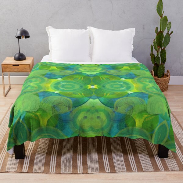 Item preview, Green Circles Abstraction designed and sold by Gwenn Seemel.