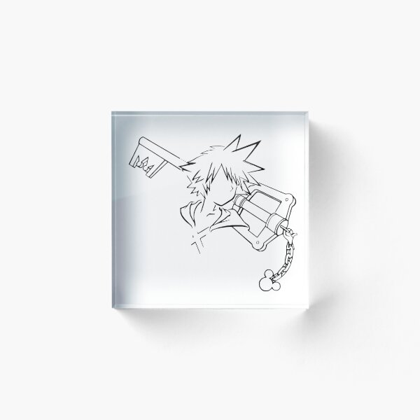 Item preview, Sora / keyblade lineart negro designed and sold by picapickup.