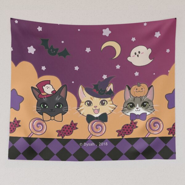 Item preview, Halloween Kitties designed and sold by dysah.
