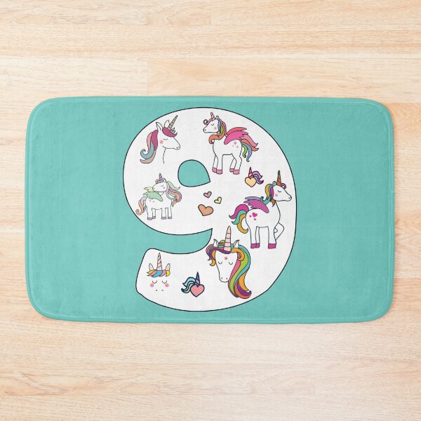 Item preview, Kids Number #9 Years Old Alicorn Unicorn Birthday Nine design designed and sold by doodabobs.