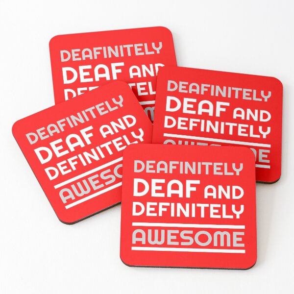 Item preview, Deafinitely Deaf & Definitely Awesome Deaf Pride Shirt - Deafinitely Deaf t shirt - Deafinitely Deaf Shirt - Deaf Pride T shirt - Deaf Awareness t-shirt designed and sold by happygiftideas.