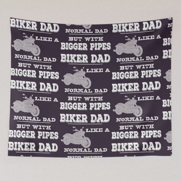 Item preview, Biker Dad design Funny Bigger Pipes Saying designed and sold by doodabobs.