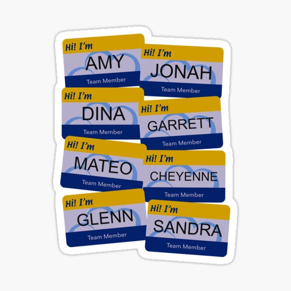Aperçu de l'œuvre Nametags Cloud 9 créée et vendue par jimmyfine.