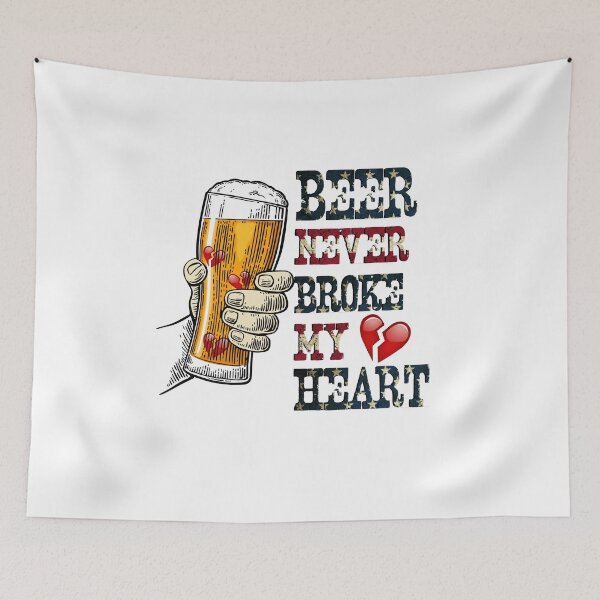 Item preview, Beer Never Broke My Heart designed and sold by EngineJuan.