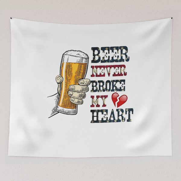 Item preview, Beer Never Broke My Heart designed and sold by EngineJuan.