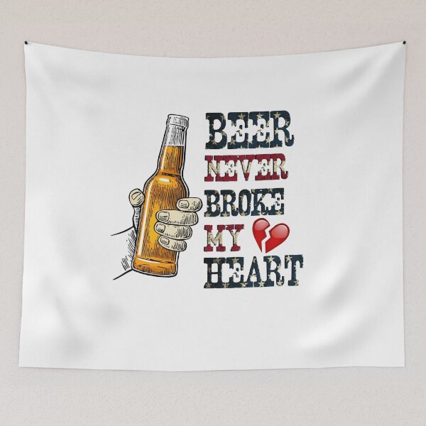 Item preview, Beer Never Broke My Heart designed and sold by EngineJuan.